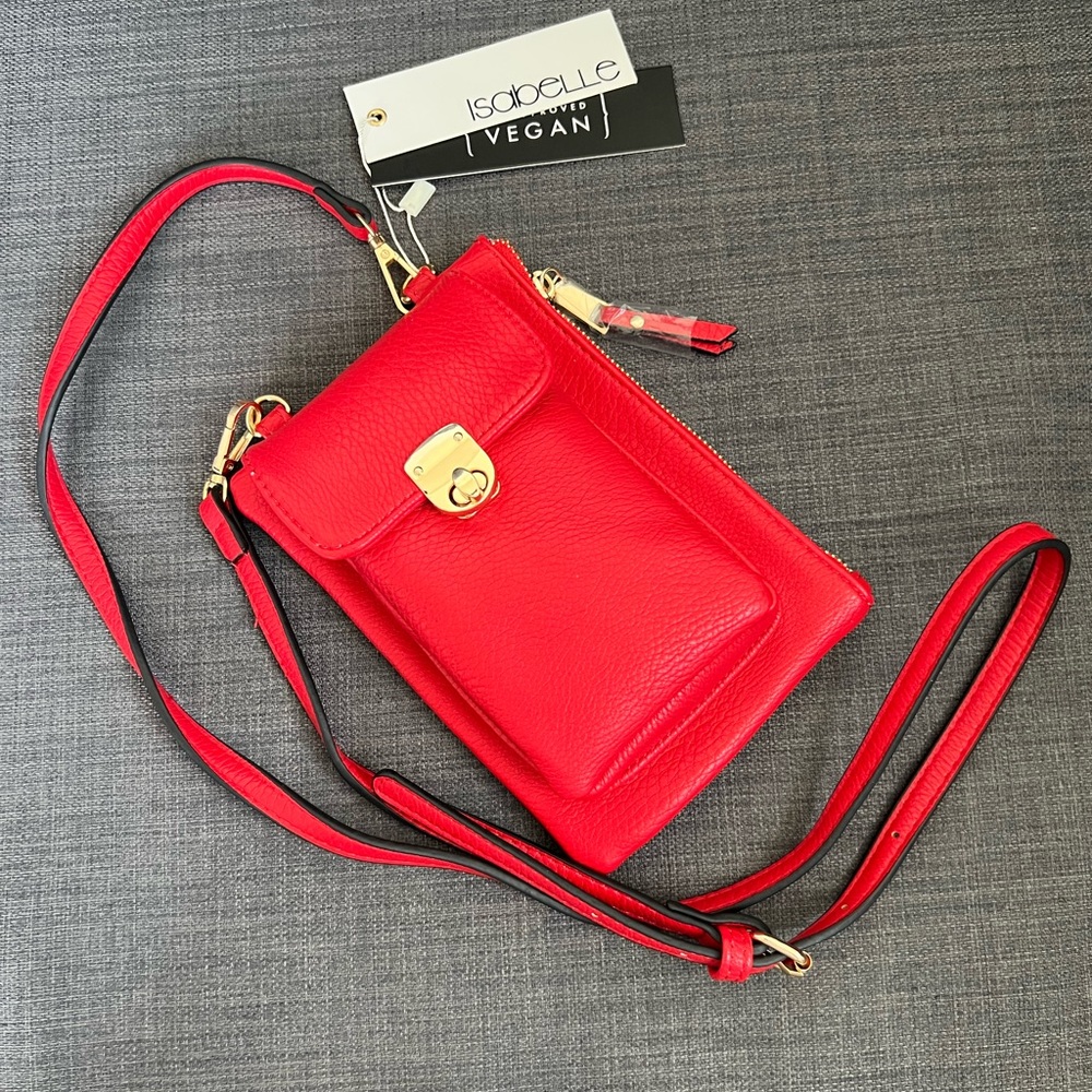 NWT ISABELLE VEGAN PHONE CROSSBODY BAG CLUTCH